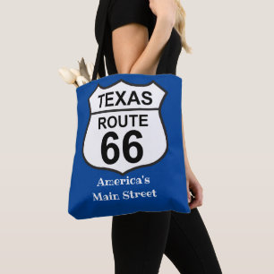 Texas Route 66 America's Main Street Women's Tote Bag