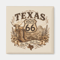 Texas Route 66 Big Sky Fridge Keepsake