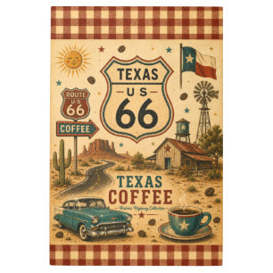 Texas Route 66 Coffee Ranch Wall Decor
