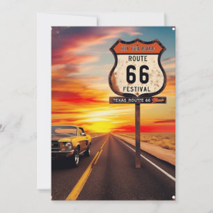Texas Route 66 Festival Invitation
