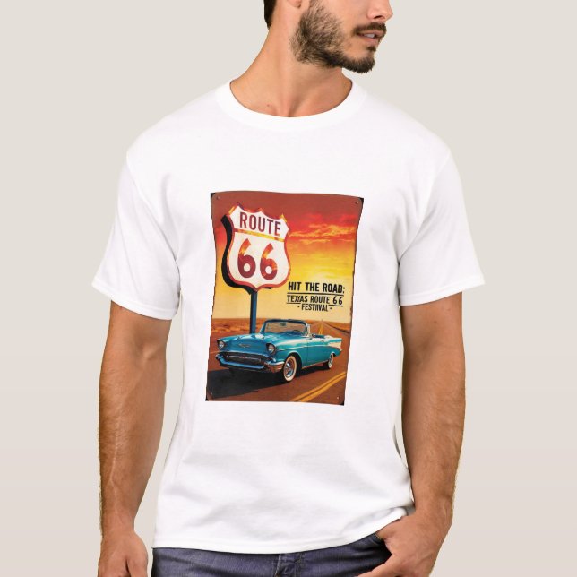 Texas Route 66 Festival T-Shirt (Front)