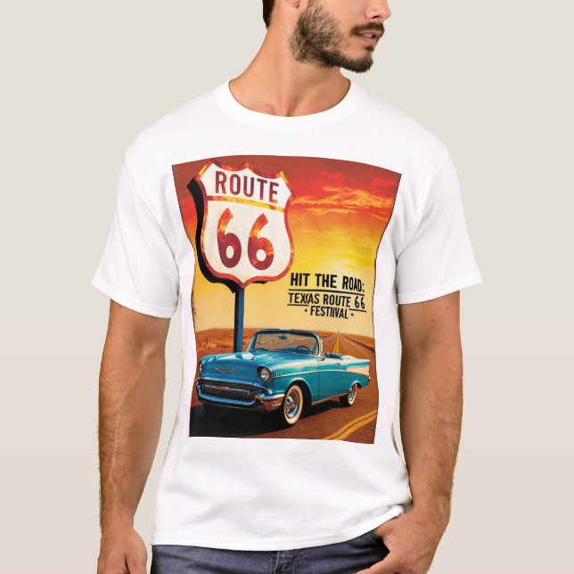 Texas Route 66 Festival T-Shirt (Front)