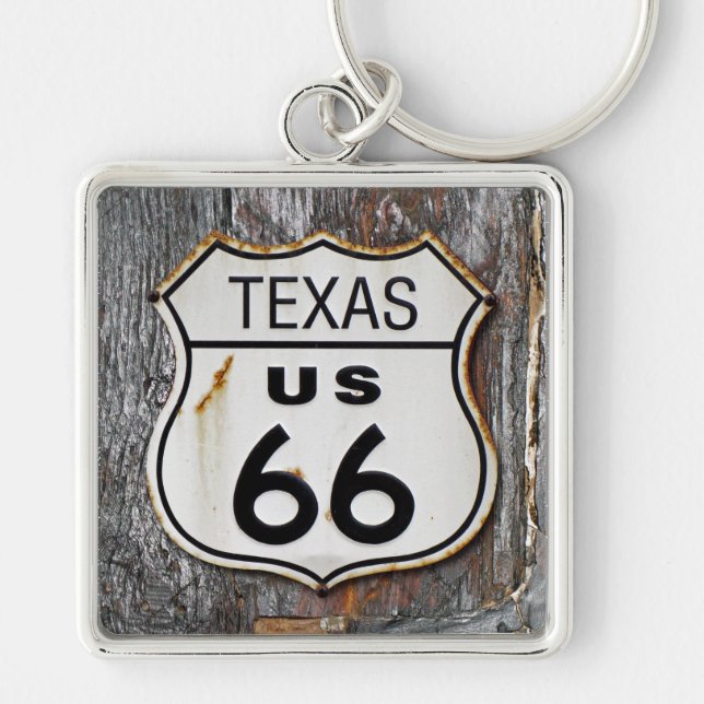 Texas Route 66 Keychain (Front)