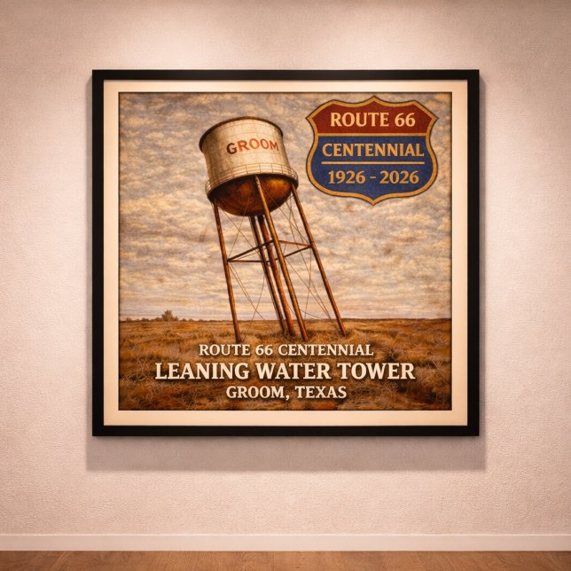 Texas Route 66 Leaning Tower Poster (Creator Uploaded)