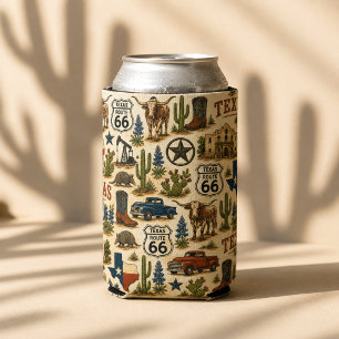 Texas Route 66 Lone Star Chill Seltzer Can Cooler