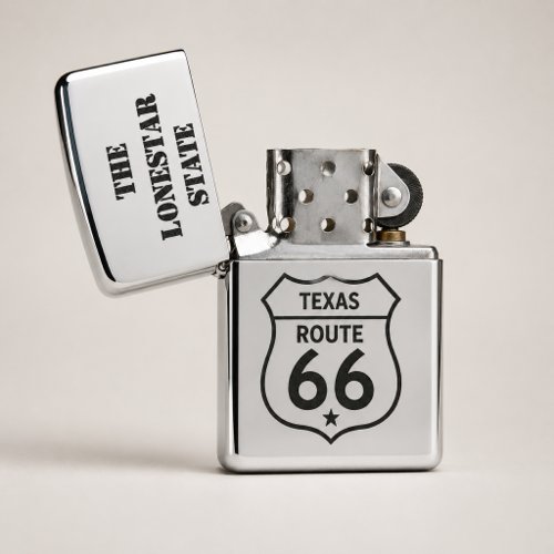 Texas Route 66 Road Trip Flame Zippo Lighter