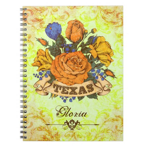 Texas Rustic Floral Notebook