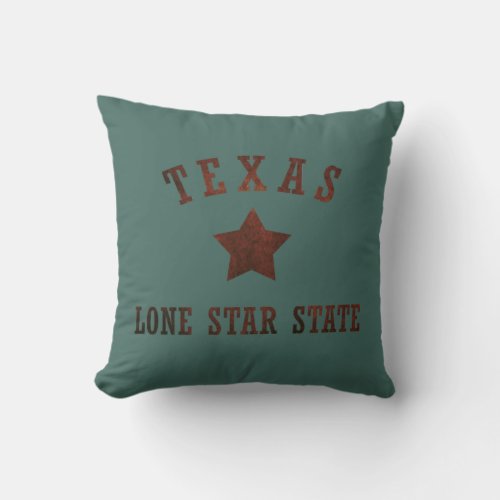texas rustic wild western style pattern throw pillow