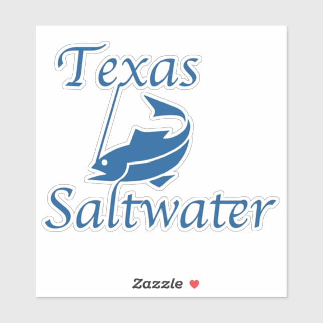 Texas Saltwater Sticker (Sheet)