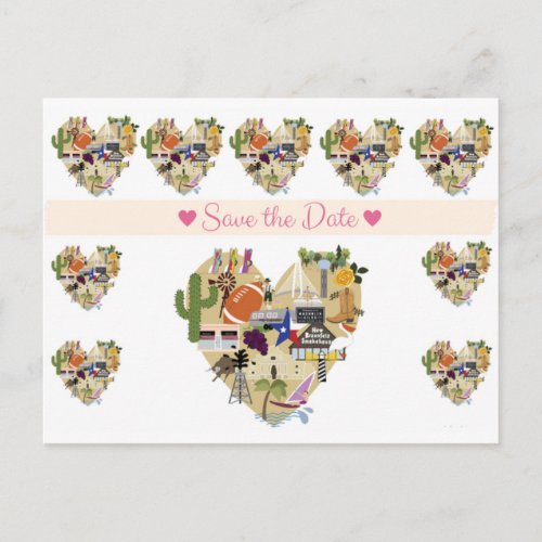 Texas Save the Date Postcard