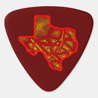 Texas Scribbleprint Guitar Pick