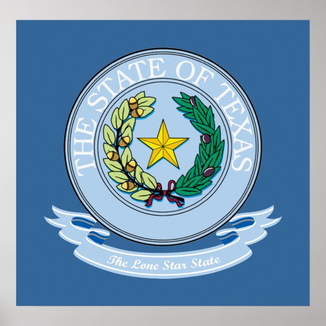 Texas Seal Poster (Front)