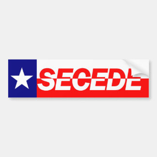 Texas SECEDE Bumper Sticker