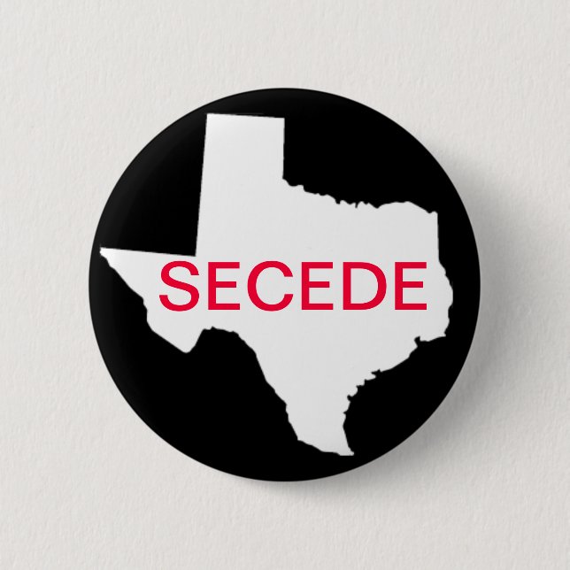 Texas Secede Button (Front)
