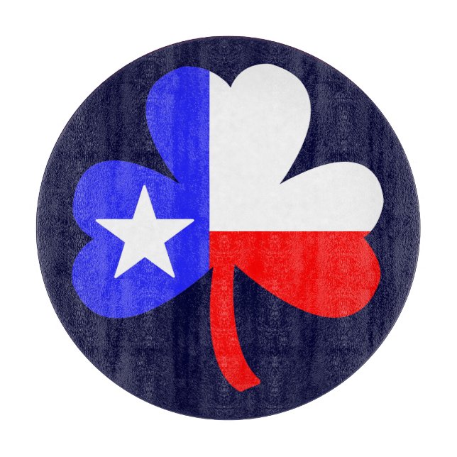 Texas Shamrock Cutting Board (Front)