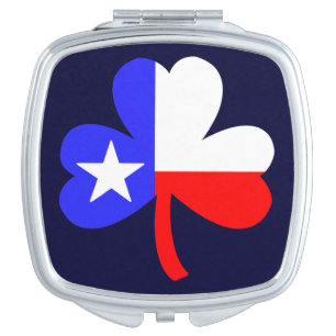 Texas Shamrock Makeup Mirror