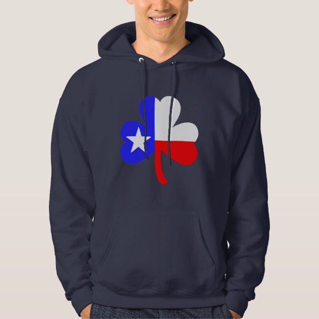Texas Shamrock T-Shirt Hoodie (Front)