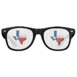 Texas Shaped Texan State Flag Lone Star Texian Retro Sunglasses at Zazzle