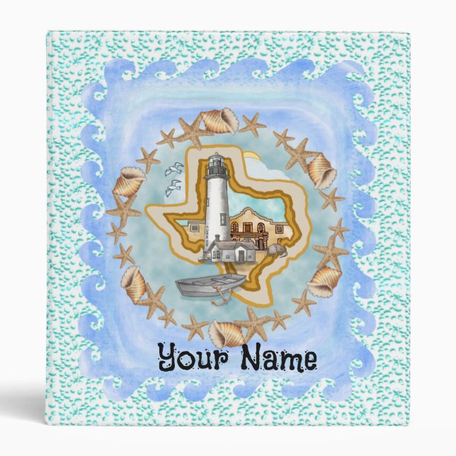 Texas Shells Lighthouse Binder (Front)