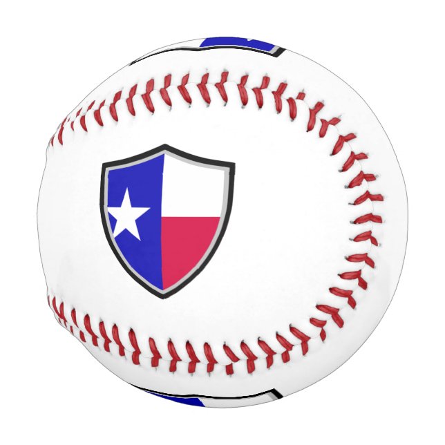 Texas shield flag baseball (Front Right)