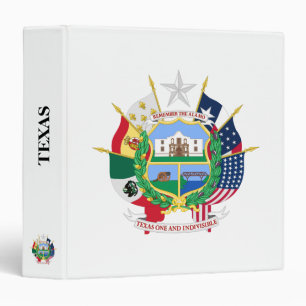 Texas sign 3 ring binder