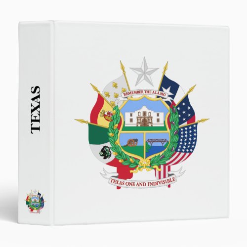 Texas sign 3 ring binder