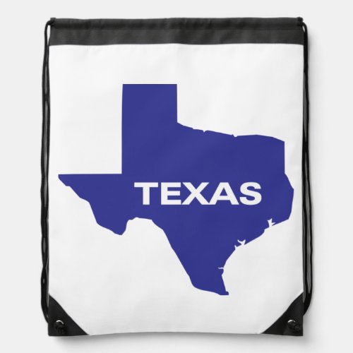 Texas silhouette drawstring bag