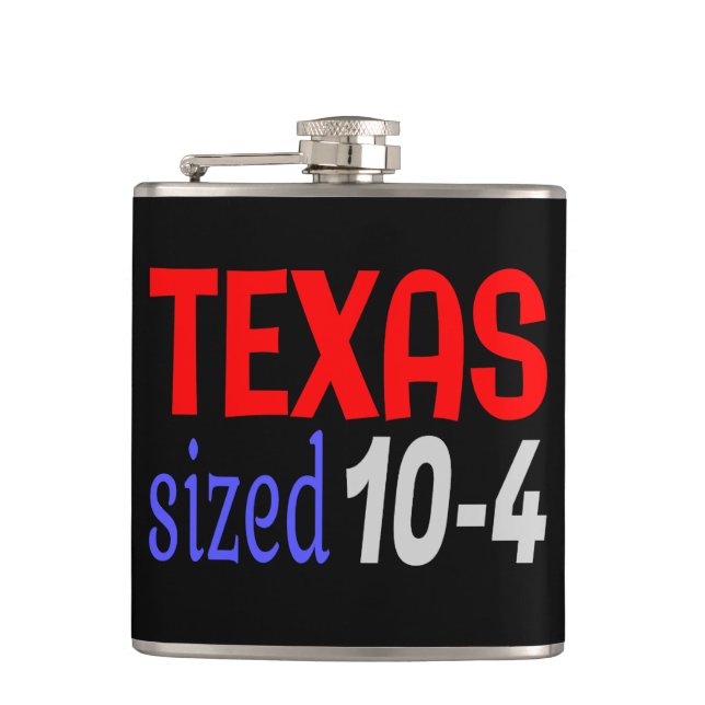 Texas sized 10-4 LetterKenny Flask (Front)