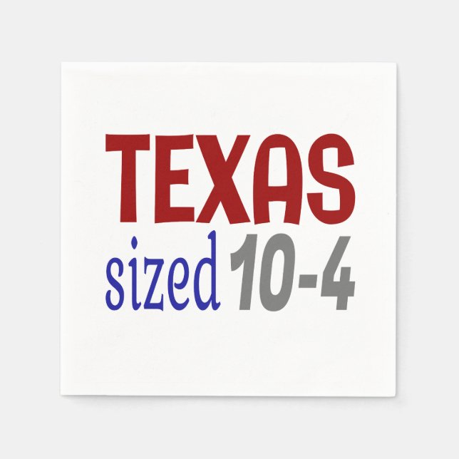 Texas sized 10-4 LetterKenny Napkins (Front)