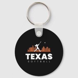 Texas Softll Vintage Minimalist City Retro Softll Keychain