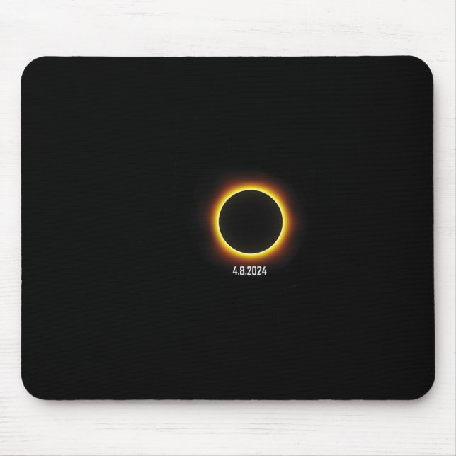 Texas Solar Eclipse 2024  Mouse Pad (Front)