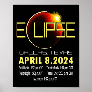 Texas Solar Eclipse 2024 Solar Eclipse Funny Texas Poster