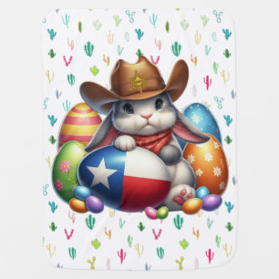 Texas/southwestern Easter bunny sheriff Baby Blanket