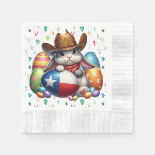 Texas/southwestern Easter bunny sheriff Napkins