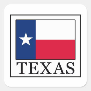 Texas Square Sticker
