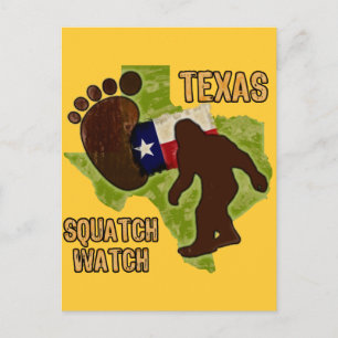 Texas Squatch Watch Postcard