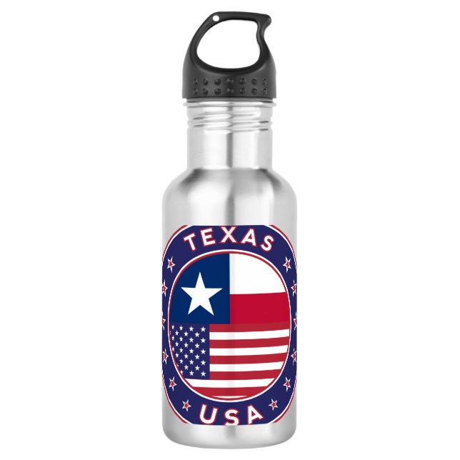 Texas Stainless Steel Water Bottle (Front)