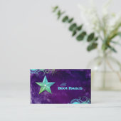 Texas Star Business Card Purple Blue Jewelry (Standing Front)