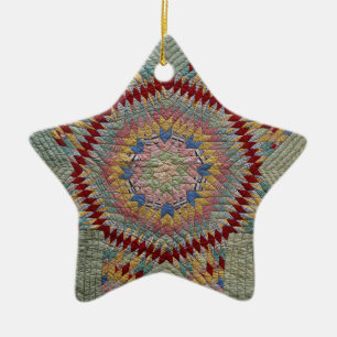 Texas Star Ceramic Ornament