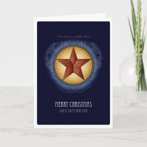 Texas Star Christmas Card