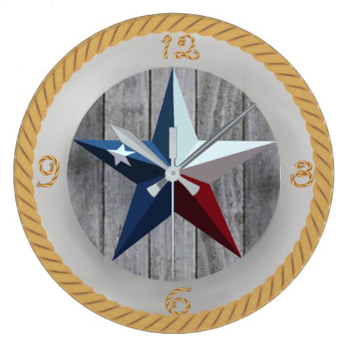 TEXAS STAR CLOCK