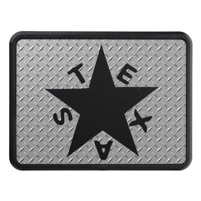 Texas Star Diamond Plate Hitch Cover (Front)