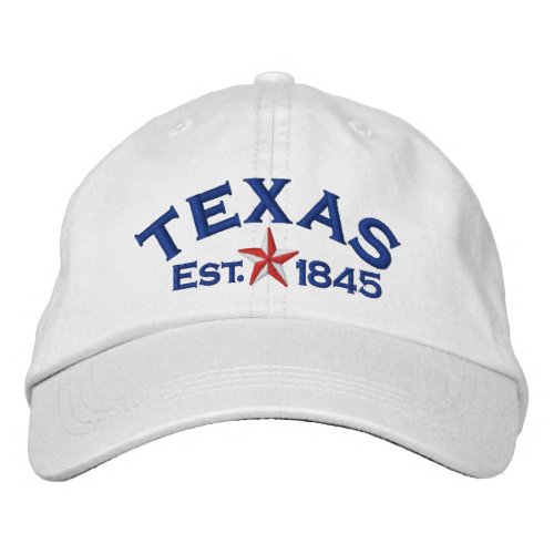 Texas Star Embroidered Baseball Cap