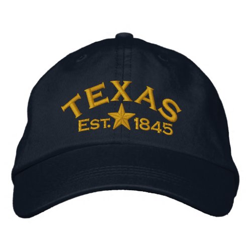 Texas Star Embroidered Baseball Hat