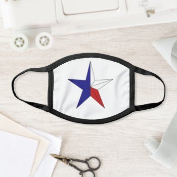 Texas Star Face Mask by slowtownemarketplace at Zazzle