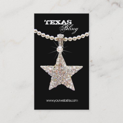 Texas Star Jewelry Business Card Fashion