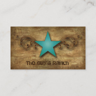 Texas Star Licensed Bartender Suede Blue Swirls Business Card