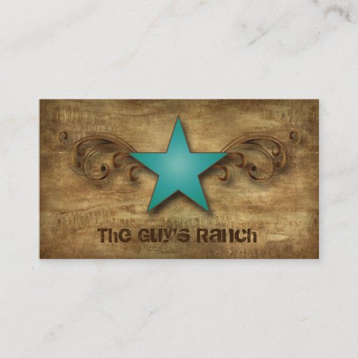 Customizable Texas Star Business Card Suede Blue Swirls