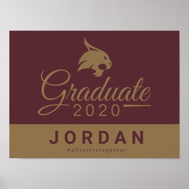 Texas State 2020 Graduate Poster (Front)