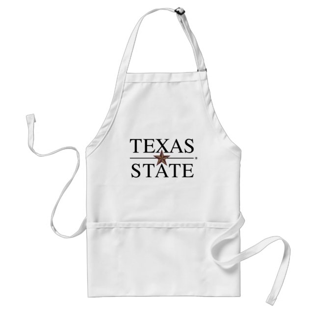 Texas State Academic Mark Adult Apron (Front)